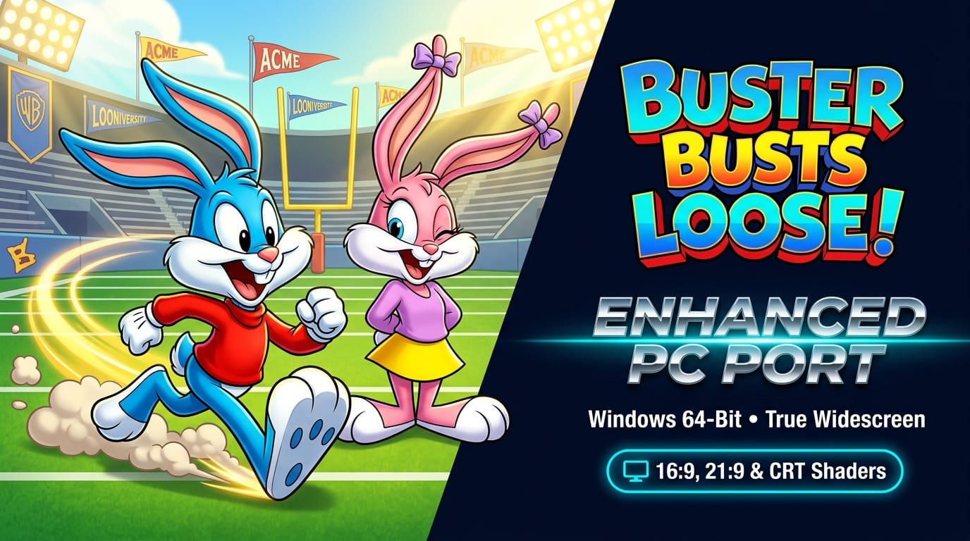 Buster Busts Loose! Enhanced PC Port Brings the SNES Classic to True Widescreen & 21:9