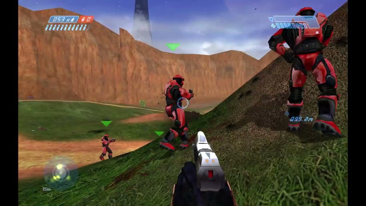 64 human players on Blood Gulch: Halo CE Decompiled