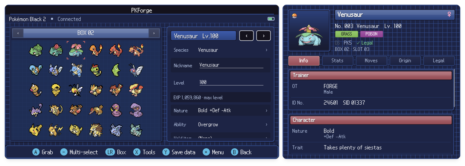 PKForge dual-screen foldable UI layout for Android handhelds