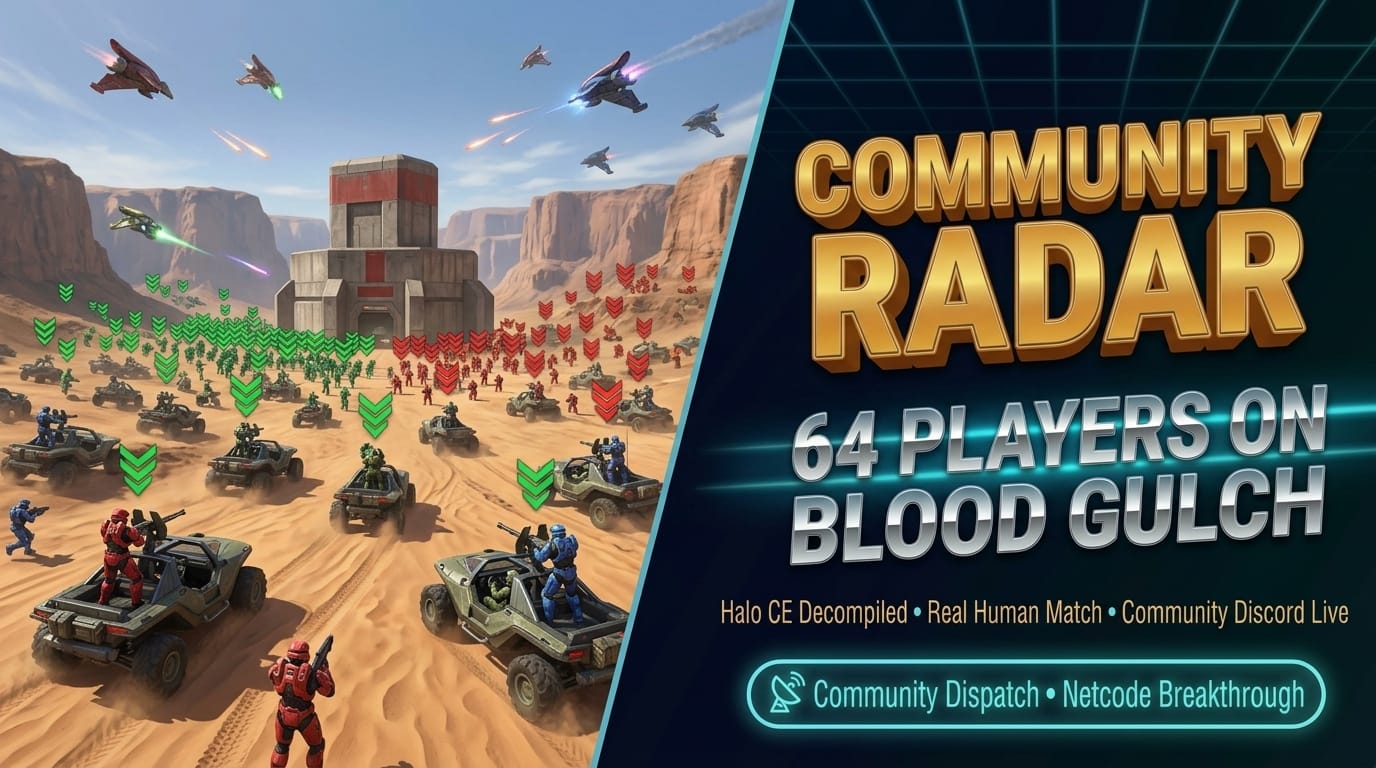 Community Radar: 64 Real Players Battle on Blood Gulch as Halo Fans Take the Franchise into Their Own Hands