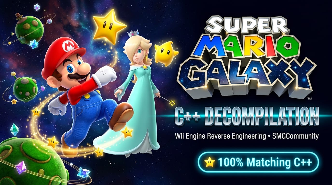 Petari: Super Mario Galaxy Decompilation Brings the Wii Masterpiece to Matching C++