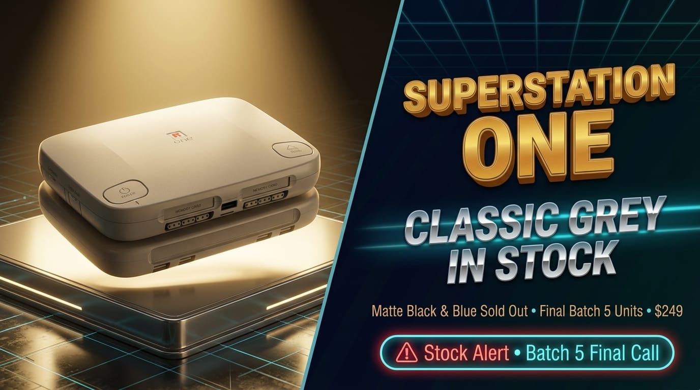 SuperStation One Stock Alert: Transparent Blue & Matte Black Are Sold Out—Classic Grey Is the Last Model Standing