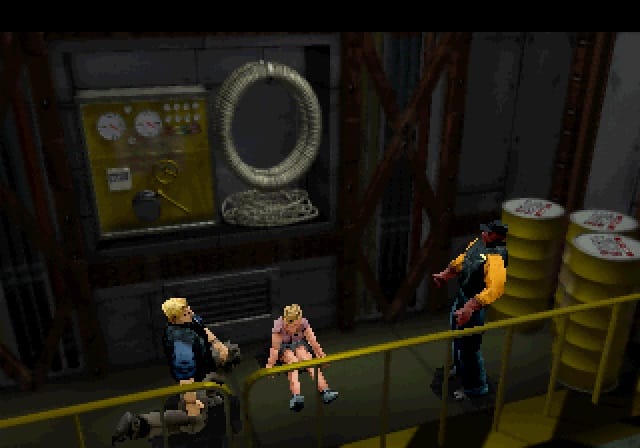 Deep Fear running natively on PC showing John Mayor in the underwater facility
