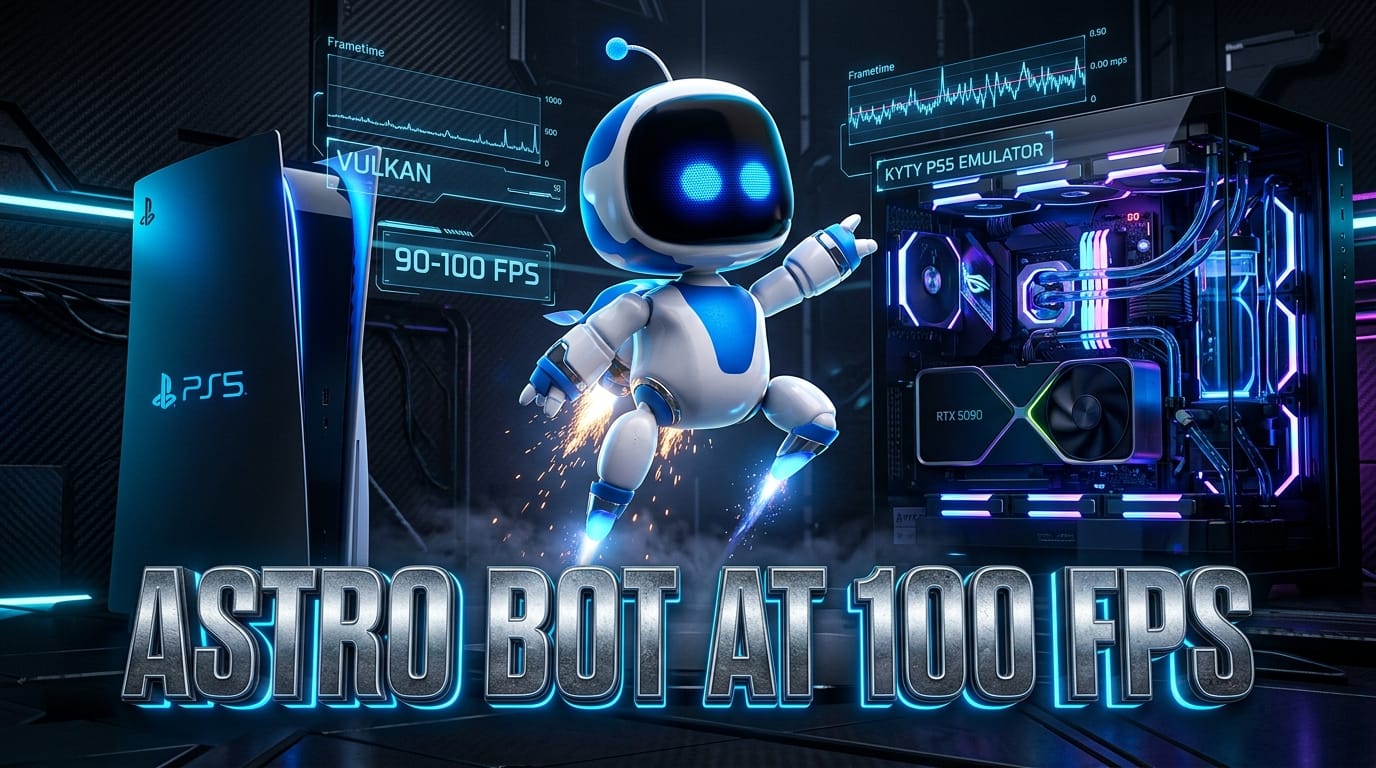 Astro Bot Hits 100 FPS on PC via KyTyPS5: Inside the PlayStation 5 Emulation Breakthrough