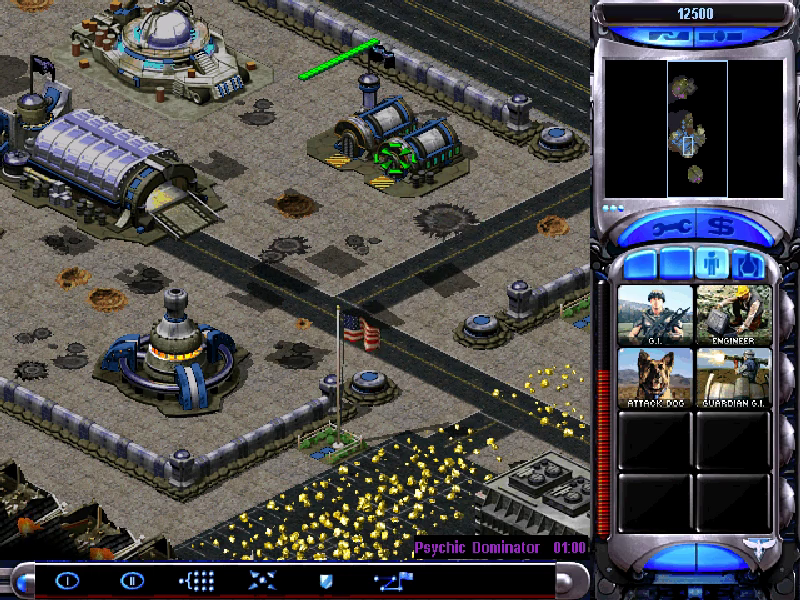 Red Alert 2 Allied Campaign mission running in D3D11 presenter