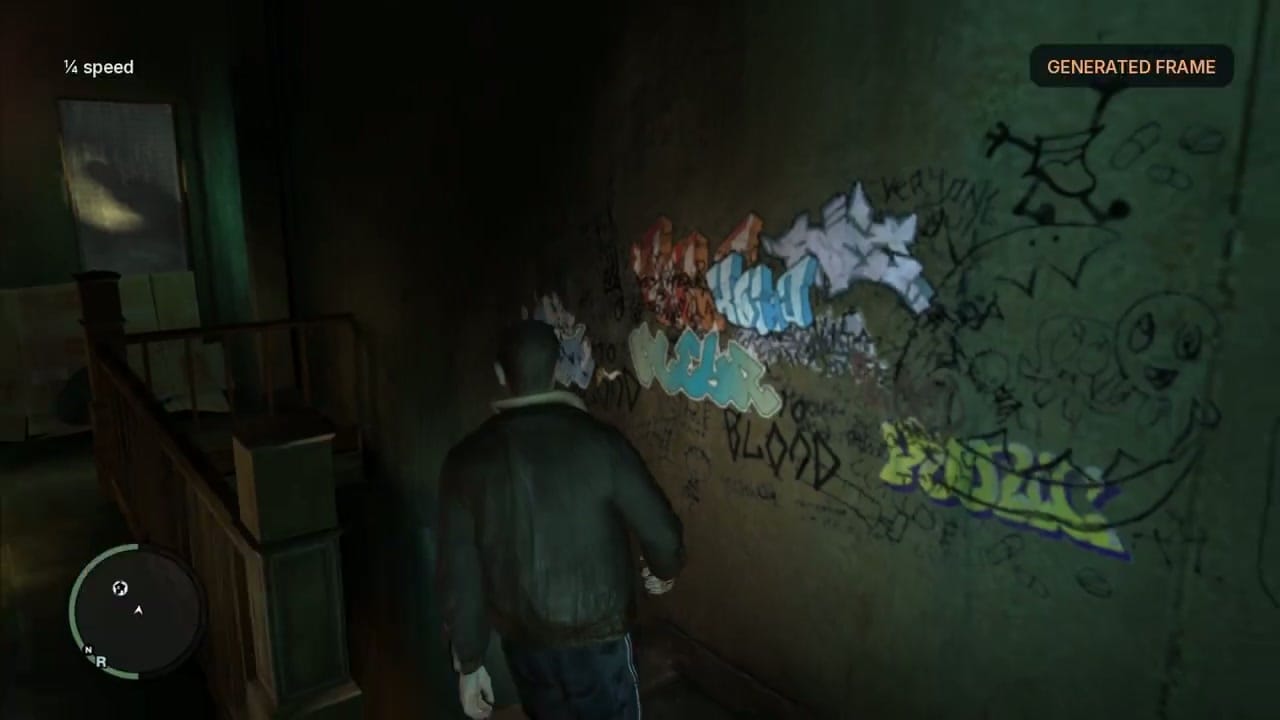 Grand Theft Auto IV with Frame Generation on PS5