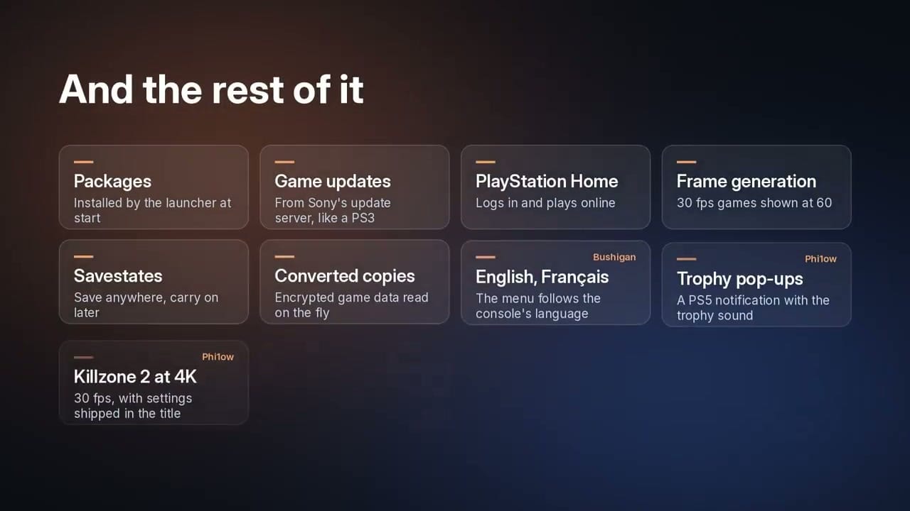 RPS5S3 Feature Overview Grid