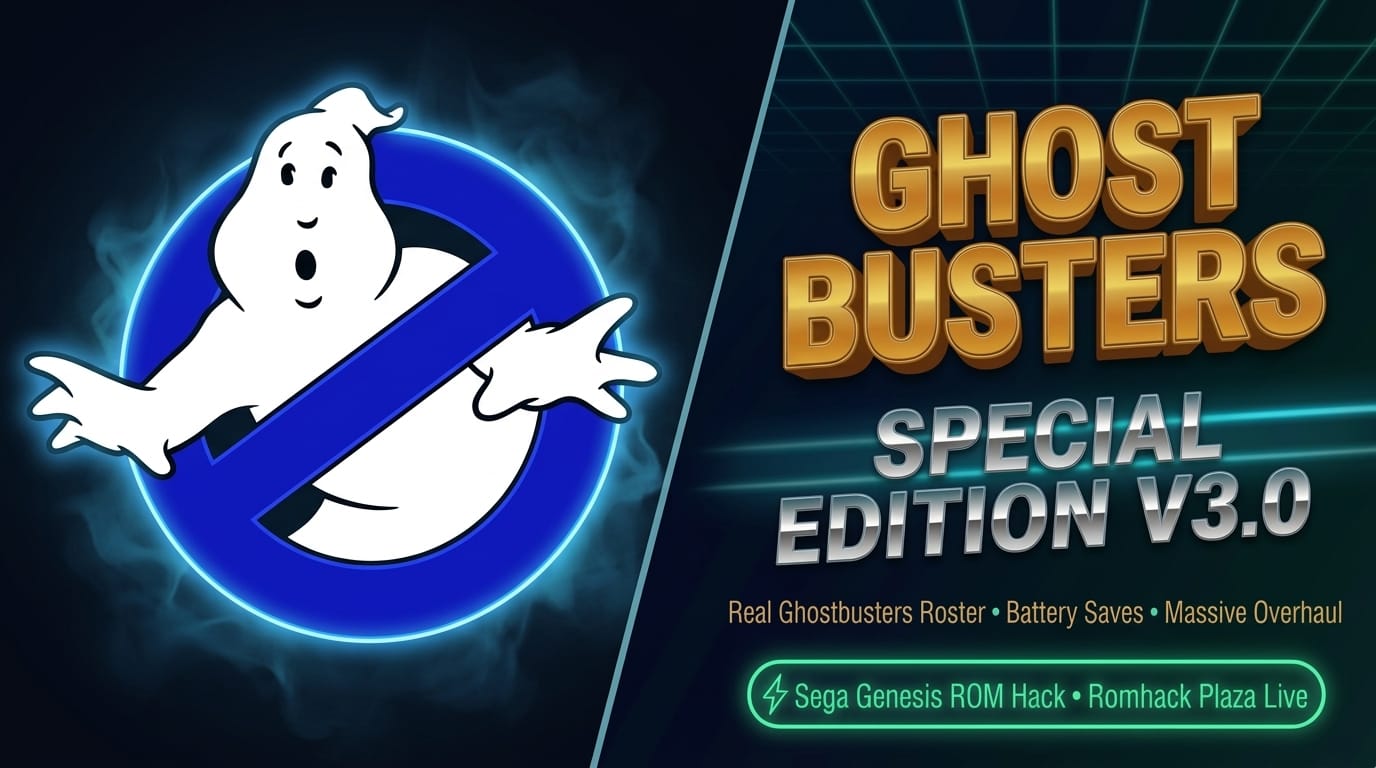 Ghostbusters: Special Edition v3.0 Lands on Sega Genesis—The Real Ghostbusters, SRAM Saves & Epic Overhaul