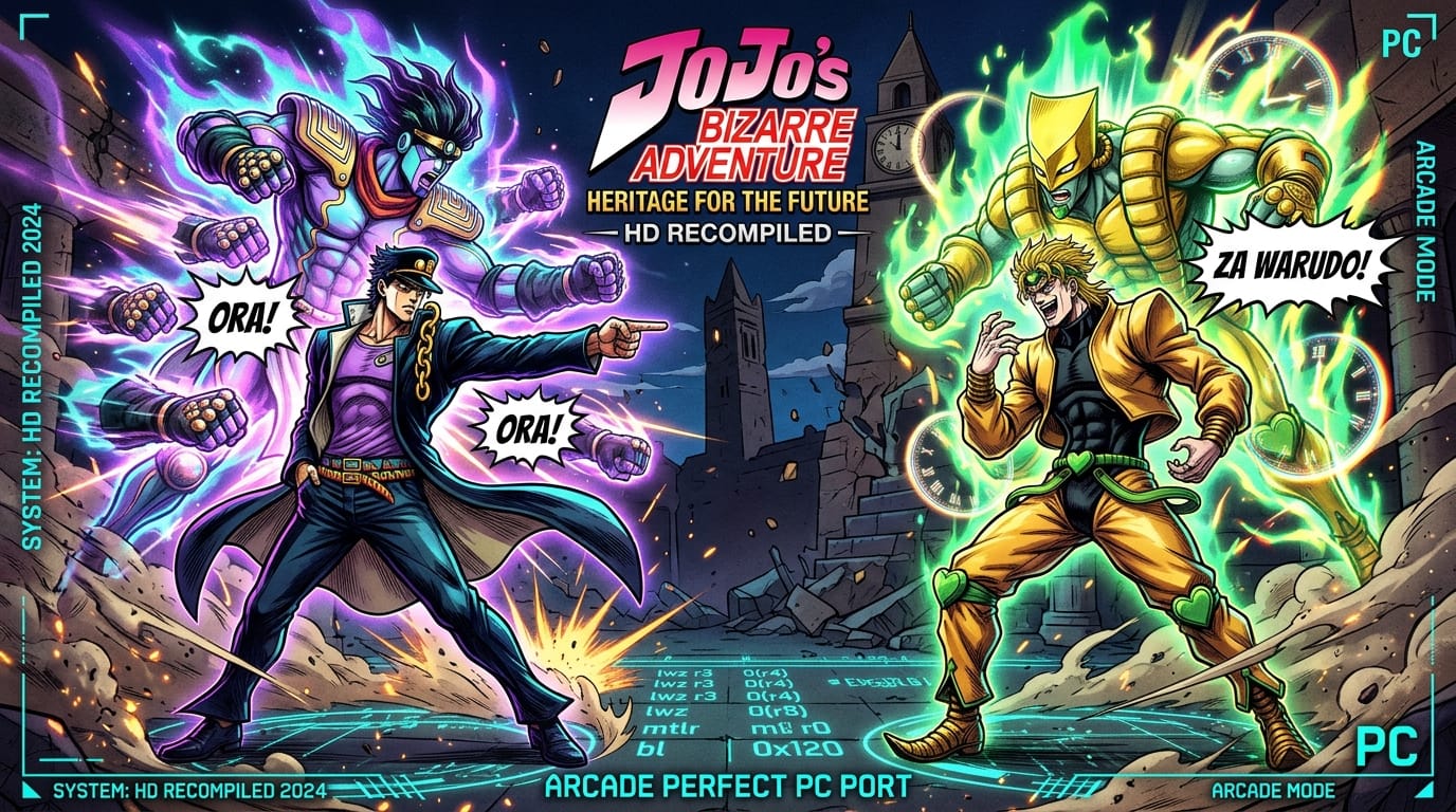 JoJo's Bizarre Adventure HD Recompiled: Capcom's Delisted 2012 Fighter Liberated on PC via ReXGlue