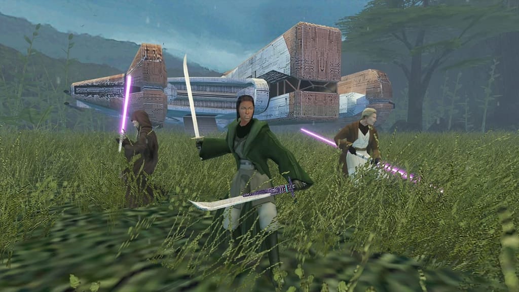 Knights of the Old Republic Dantooine Grass and Ebon Hawk