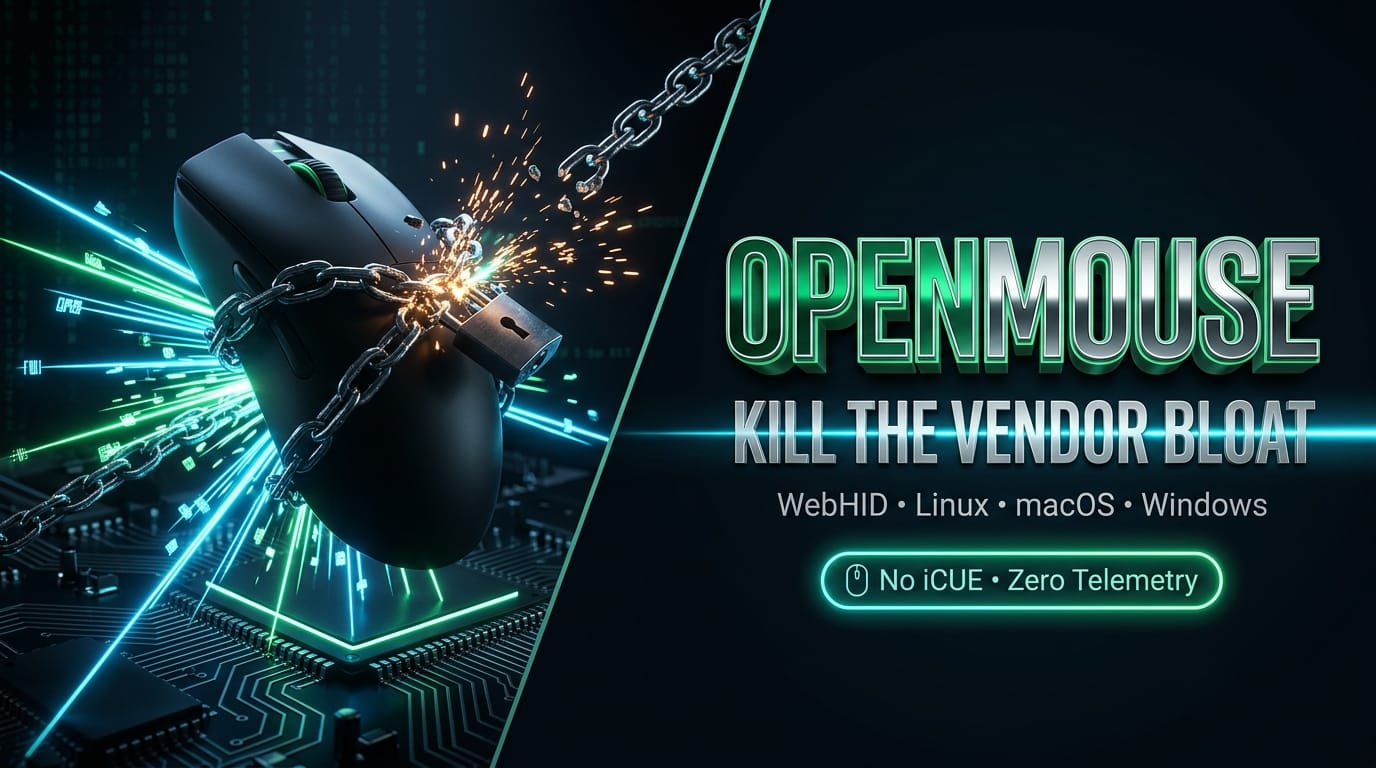 OpenMouse Bypasses Proprietary Vendor Bloat: How WebHID Is Laying the Groundwork for Linux Peripheral Liberation
