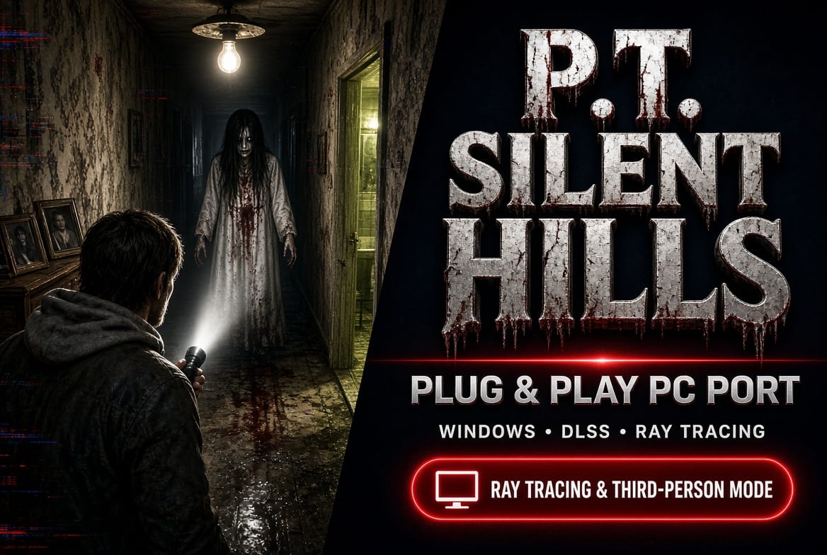 P.T. (Silent Hills) Gets Plug-and-Play PC Repack with Ray Tracing, DLSS, and Third-Person Mode