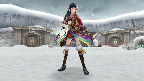 In-game environments and dialogue in Phantasy Star Portable 2 Infinity