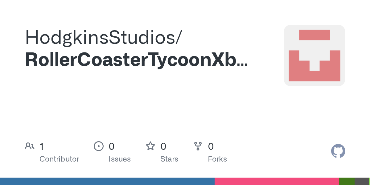 HodgkinsStudios/RollerCoasterTycoonXbox-Recomp on GitHub