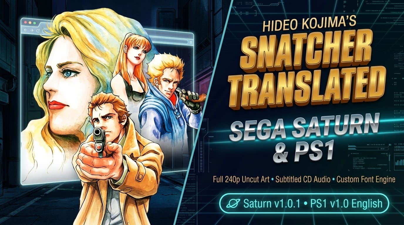 Snatcher: 32-Bit Definitive Edition (Saturn & PS1) Receives Full English Translation