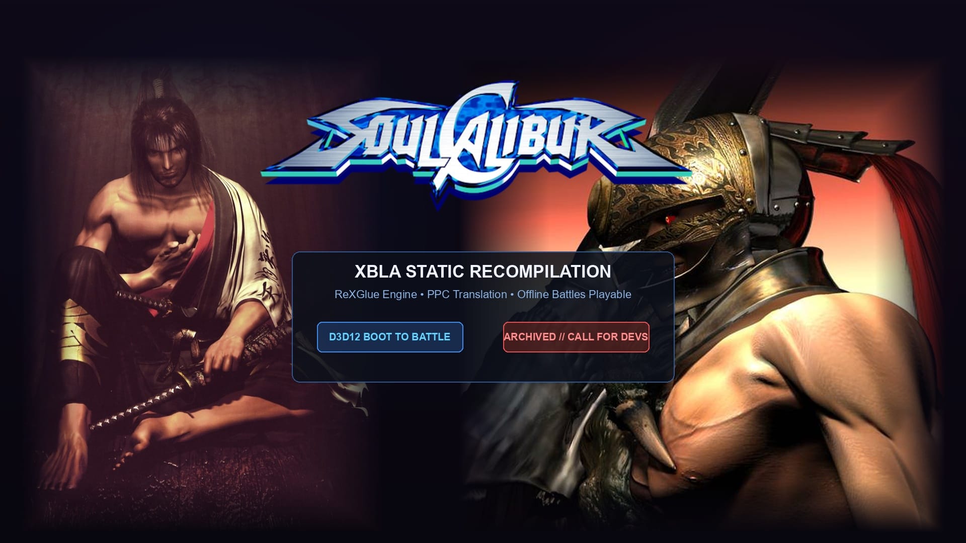 SoulCalibur HD Static Recompilation Archived: Playable Offline Battles Running on PC as Project Seeks New Maintainer