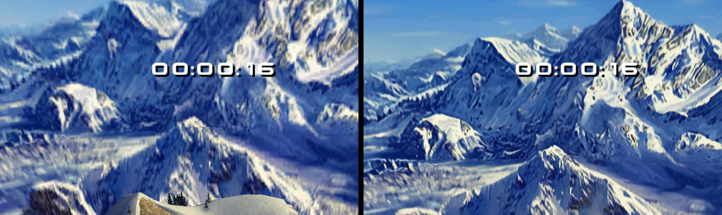Bl4ckH4nd HD Texture Pack comparison in SSX 3 Recomp