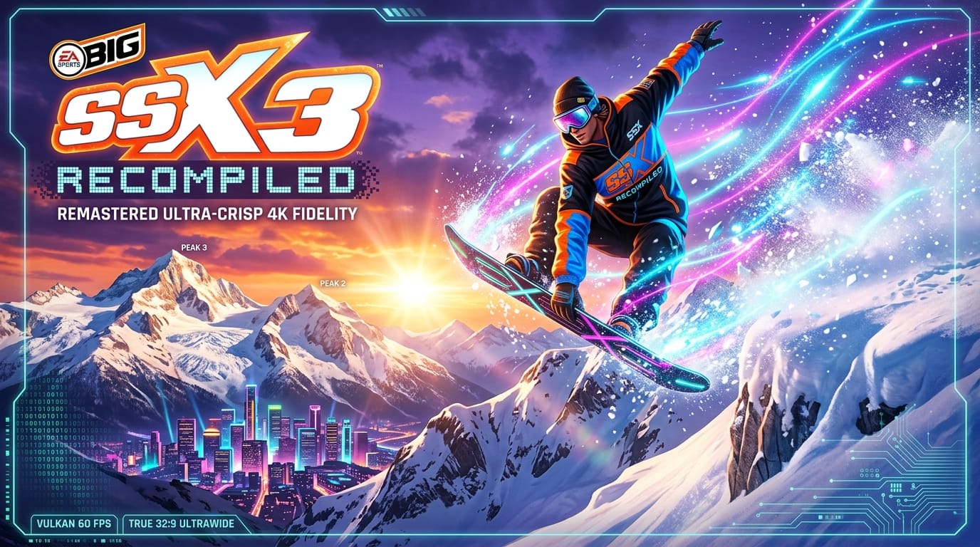SSX 3 Statically Recompiled for PC: 60 FPS, Vulkan, and Native 32:9 Super Ultrawide