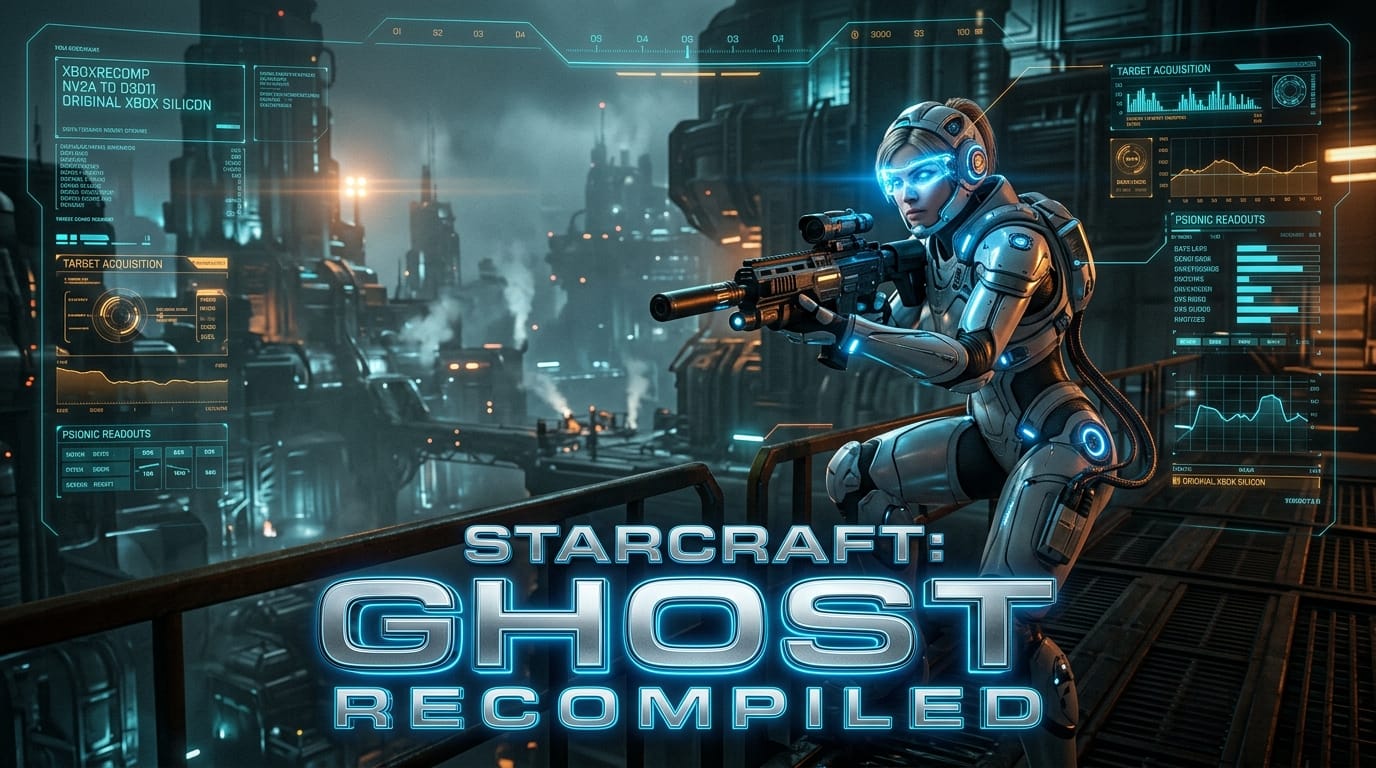 StarCraft: Ghost Statically Recompiled for PC: Cancelled Blizzard Classic Booted via XboxRecomp