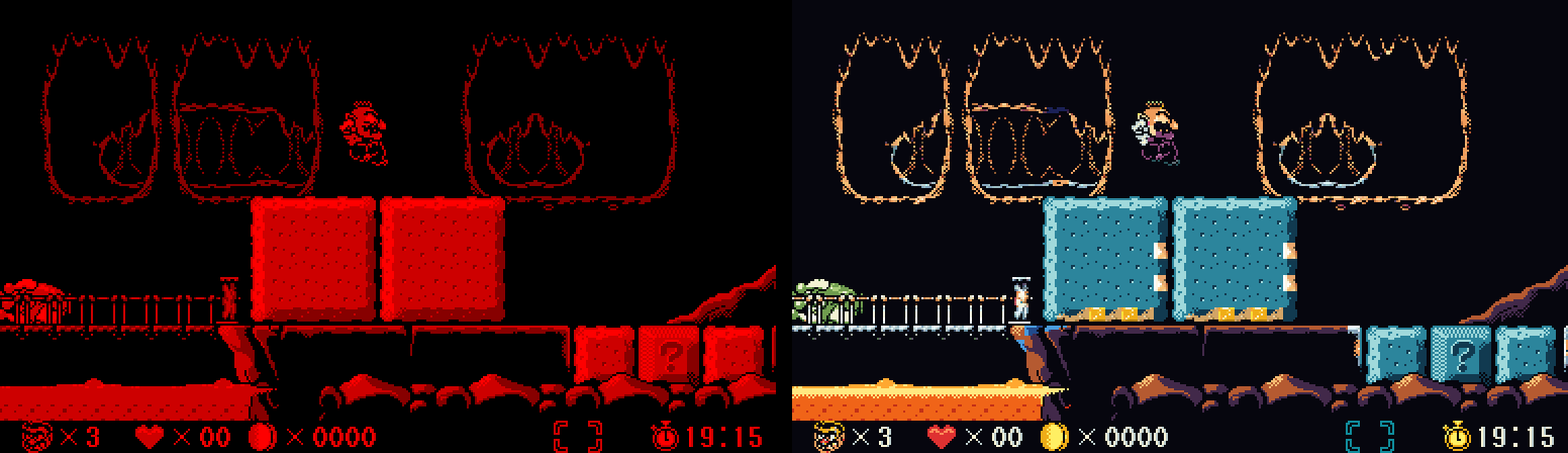 Virtual Boy Wario Land in Full Color